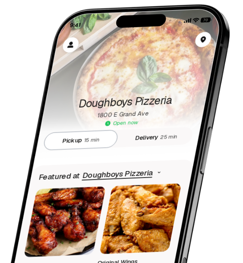 Doughboys Pizzeria app preview