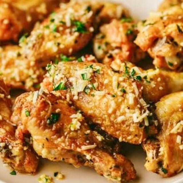 Garlic Parmesan Wings.